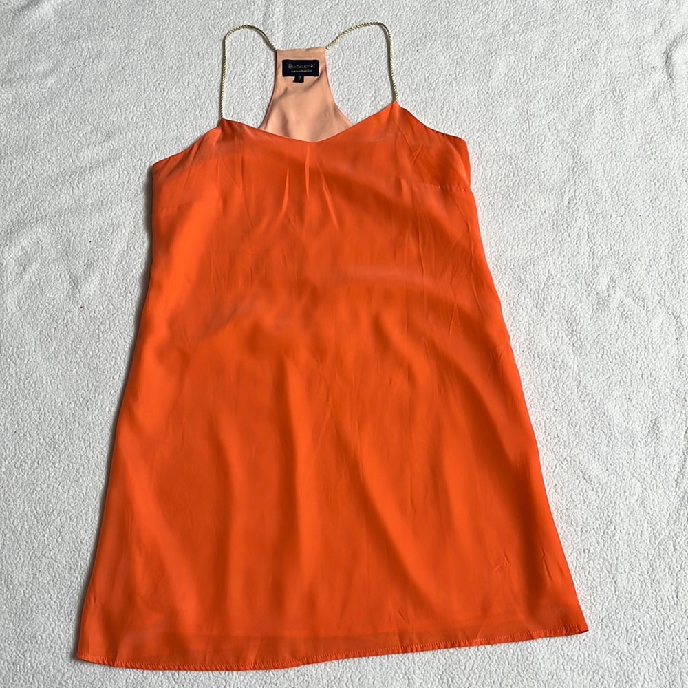 Buckle K Pretty Orange Silk dress